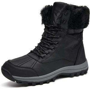 Women's Warm Snow Boots, Fur Lined Waterproof Anti Klip Winter Ankle Booties